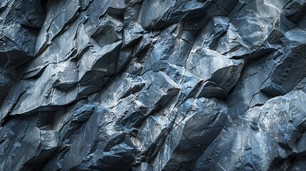 Poster - Dark blue grunge background Deep blue stone background Toned mountain texture closeup Banner with copy space for your design Volumetric rock background : Generative AI