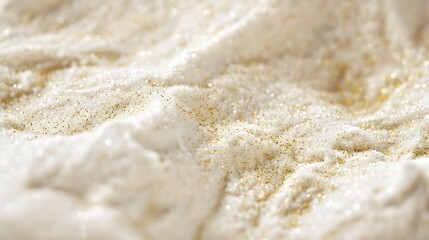 Aufkleber - Natural background beautiful texture of fine white beach sand with a Golden sheen closeup : Generative AI