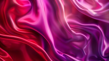 Aufkleber - Black red purple silk satin background Copy space for text or product Wavy soft folds on shiny fabric Luxurious magenta background ValentineChristmas AnniversaryBlack FridayWeb bannerT : Generative AI