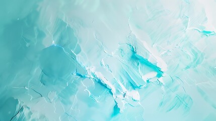 Poster - Artistic image of stucco or marble background surface in pastel light blue white and turquoise colors : Generative AI