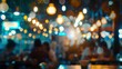 Restaurant night scene like background blur concept abstract background defocused restaurant and cafe night scene : Generative AI