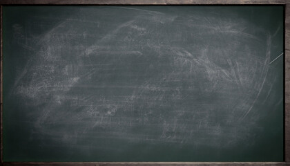 Wall Mural - School chalkboard (could be used as a dark background for objects or inscriptions)