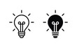 © AGUS - Lightbulb Icon Set. Bulb lamp icon, Lamp icons, Idea light bulb icon vector illustration.