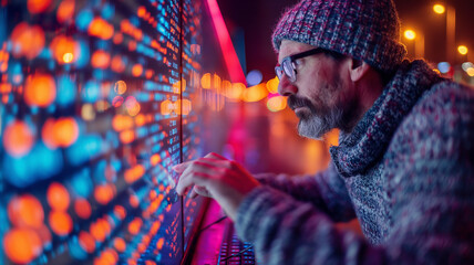 software developer typing lines of code on computer