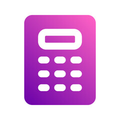 Sticker - calculator gradient icon