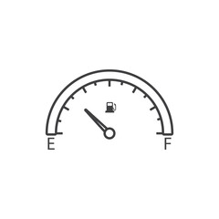 Wall Mural - Car Fuel Indicator Icon vector