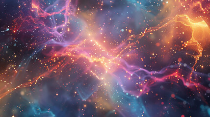 colorful abstract background with lights.