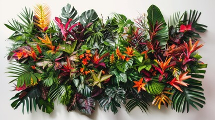 tropical plants arrangement. generative ai