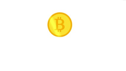 coin bitcoin jump and spin animated coins in toss flip and spin pop in coin bit coin 4k looping