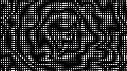 Leinwandbilder - Abstract animated monochrome circles. Seamless Loop. Concentric circles 4k footage