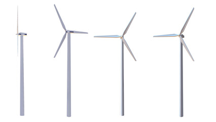 wind turbine in the wind