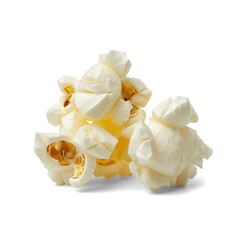 Wall Mural - Popcorn flake isolated on transparent or white background, png