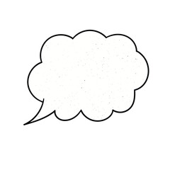 Wall Mural - cartoon comic speech bubble. Cloud for text.