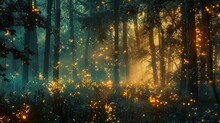 Imagine The Quiet Moments Before Dawn In A Forest Clearing, Where The First Light Pierces The Night, Heralding The Day