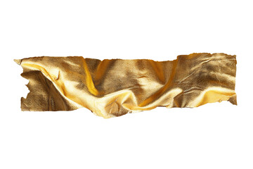 Wall Mural - empty golden banner isolated on transparent background generative ai