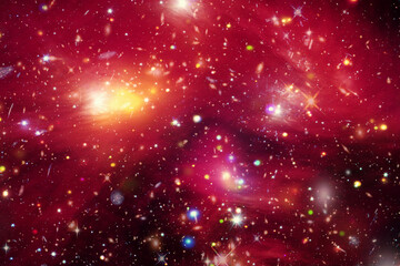 Wall Mural - marvelous galaxy in a deep space. the elements of this image furnished by nasa.