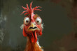© standret - Humorous and exaggerated chicken caricature, fun twist on pet portrait