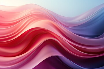 Leinwandbilder - A vibrant pink and blue background featuring mesmerizing wavy lines flowing gracefully across the image