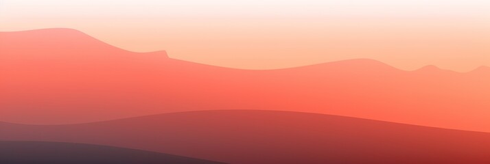 Poster - A stunning view of a mountain range silhouetted against a vibrant red sky, creating a breathtaking and surreal natural spectacle