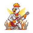 rock star chicken singing