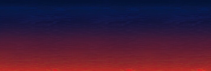 Poster - A mesmerizing landscape of a red and blue sky, with a distant plane soaring gracefully. The colors blend harmoniously in the backdrop of the serene horizon