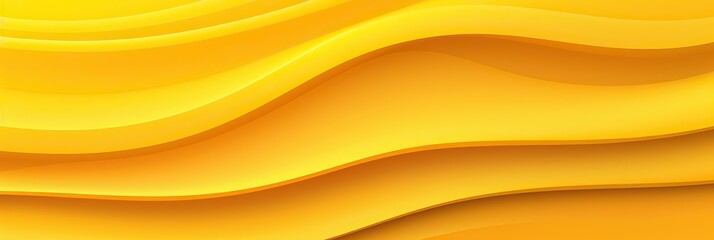 Leinwandbilder - A vibrant yellow background with wavy lines creating a dynamic and energetic visual experience