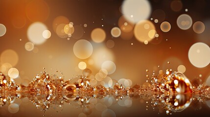 Aufkleber - A mesmerizing close-up view of a shiny surface with a blurred background, capturing intricate patterns, reflections, and light play