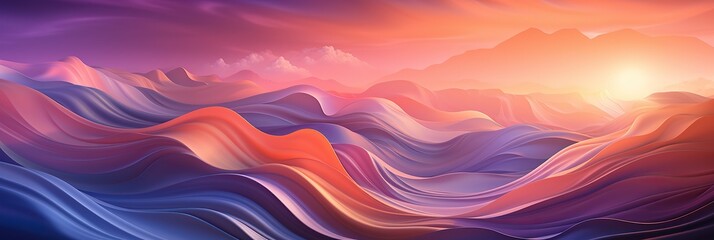 Poster - warm hues of a setting sun, casting a serene and peaceful ambiance