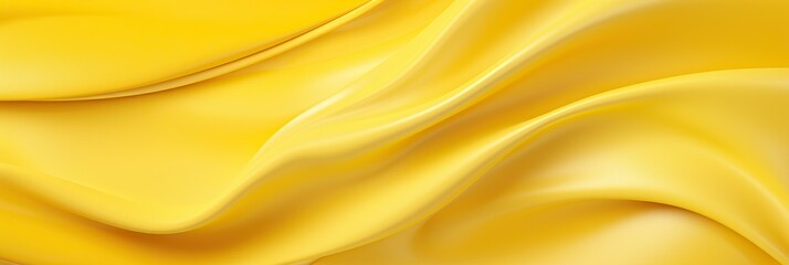 Aufkleber - Close-up of vibrant yellow fabric with intricate woven texture, showcasing its luminous beauty in natural light