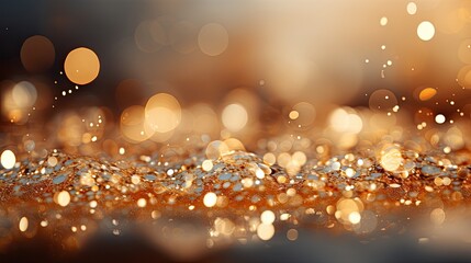 Leinwandbilder - A mesmerizing gold glitters, creating a dreamy and enchanting atmosphere