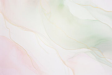 Aufkleber - stunning pink and green marble texture against a clean white background. The intricate veining and swirls create a mesmerizing and serene visual experience