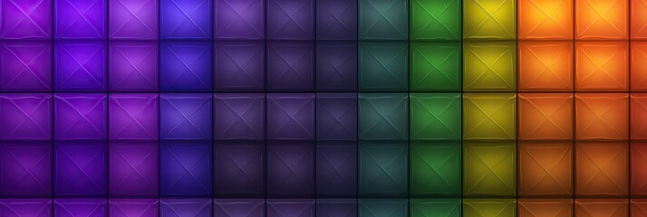 Fototapete - A vibrant rainbow colored wallpaper showcasing a harmonious blend of many different colors, creating a kaleidoscope of hues that mesmerize the eye