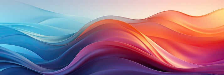 Aufkleber - A vibrant, abstract background featuring a multitude of wavy shapes in a variety of bright colors dancing across the canvas