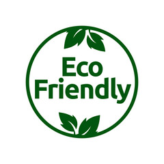 Sticker - Eco friendly icons. Ecologic food stamps. Organic natural food labels.