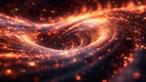 Fototapeta Perspektywa 3d - Warping of space-time fabric, quantum swirl, futuristic scientific image
