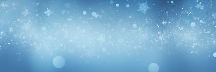 Aufkleber - A mesmerizing scene of snowflakes gently cascading from the sky in a dreamlike blur