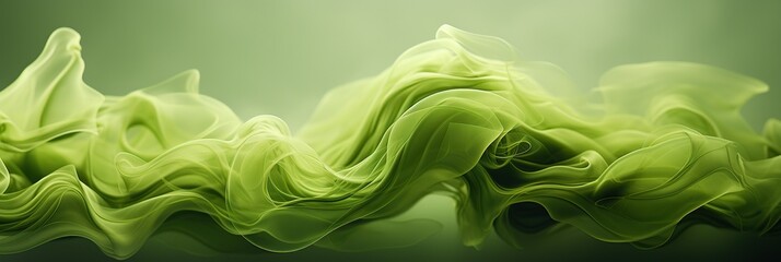 Fototapete - A mesmerizing portrayal of a lush green object captivating attention on a wooden table, exuding a tranquil and vibrant energy
