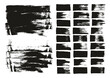 © Bakai - Hand Drawn Flat Sponge Thin Artist Brush Straight Lines & Long Background Mix High Detail Abstract Vector Background Mix Set