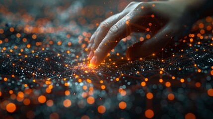 Fototapete - A digital chatbot that provides access to data and information in a digital network, robot applications, and global connectivity, artificial intelligence, innovation, and technology.