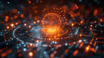 Aufkleber - Concept of digital transformation. System engineering. Binary code. Programming.