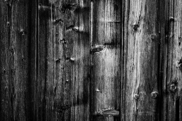 Wall Mural - Black Wood Dark Texture. Black wood texture background coming from natural tree. Dark black Wooden textured surface. The texture of the old wooden fence in black and white image