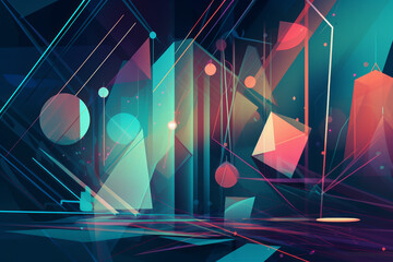 Wall Mural - abstract background - generative ai