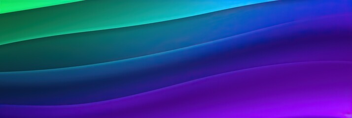 Aufkleber - Vibrant gradient waves in blue, green, and purple hues create an abstract, colorful background.