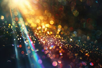 Wall Mural - blurred light effects for artistic overlays.
