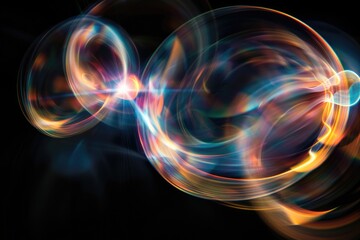 Wall Mural - blurred light effects for artistic overlays.