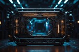 Fototapeta  - Cyberpunk Futuristic Backgrounds & Frames