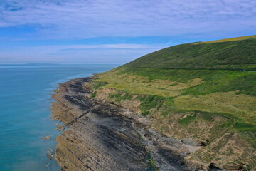 Wall Mural - Rocky coastline of Devon, United Kingdom