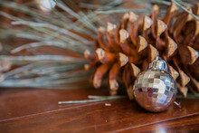 Christmas Decorations With Pine Cone And Needles