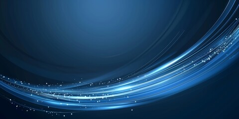 Wall Mural - Abstract blue space cosmos background