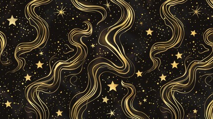 Wall Mural - Abstract fantastic space background with planets